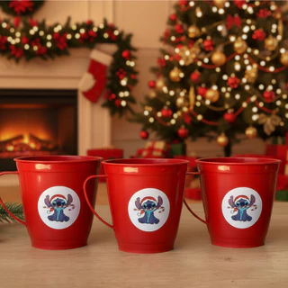 Kit 50 Canecas de Natal Para Lembrancinhas Adesivadas Presentes Decoração Natalina Festas Fim de Ano