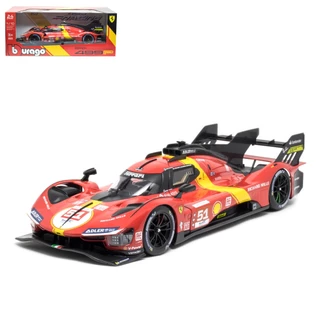 Miniatura em Metal Ferrari 499P 24h Le Mans 2023 1/18 Bburago