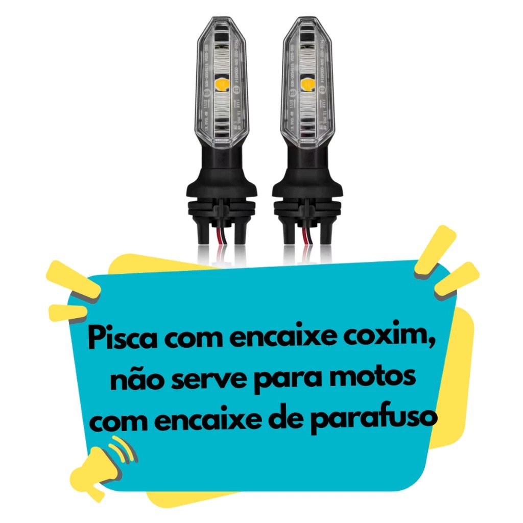 Pisca Seta Led Sequencial Moto Universal Esportivo ZE-0874