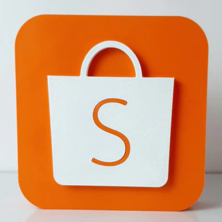 Placa Decorativa Shopee em 3D Presente / Decoração / Enfeite