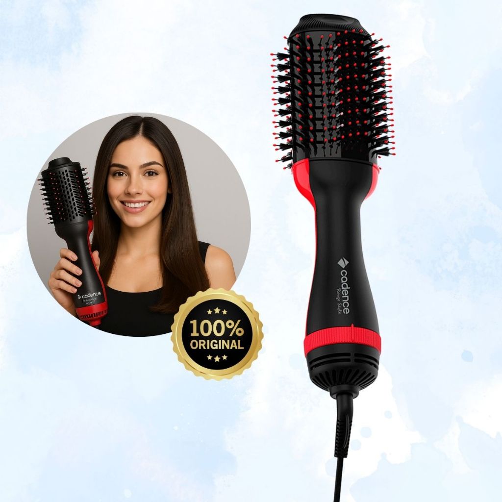 Escova Secadora Alisadora Modeladora Potente Cadence RougeStyle 1200W ...