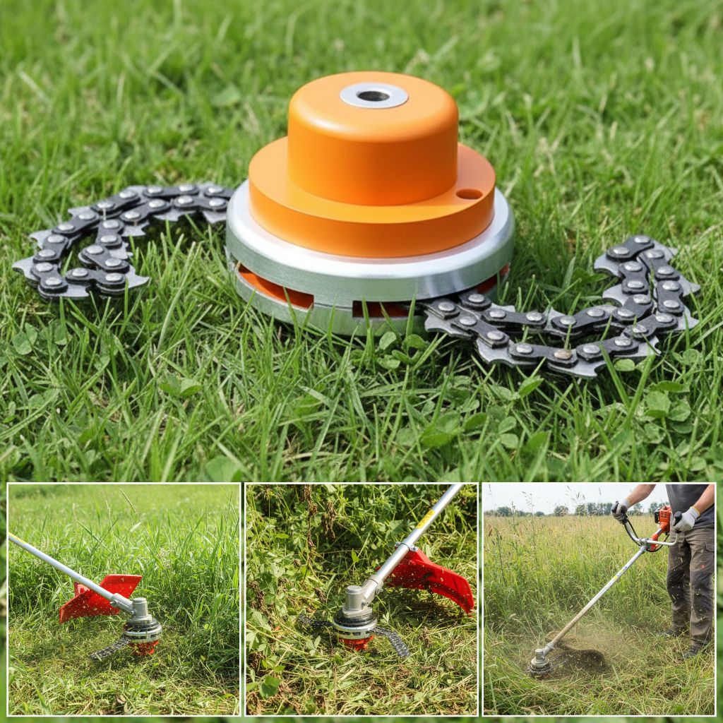 Trimmer Corrente Cortador de Grama Cabeça Para Roçadeira Nakasaki Universal  | Shopee Brasil