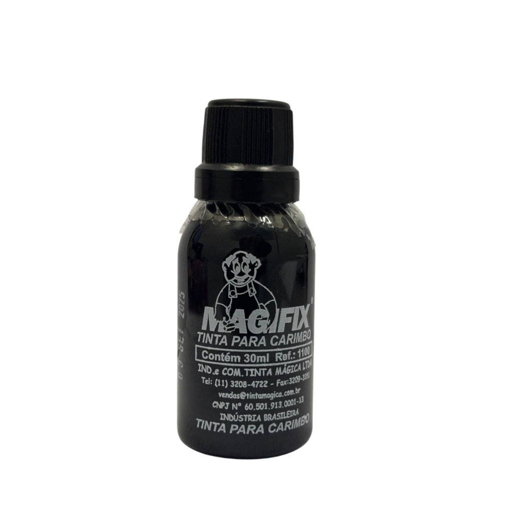Tinta Preta Para Carimbo Magifix 30ml - Base Água