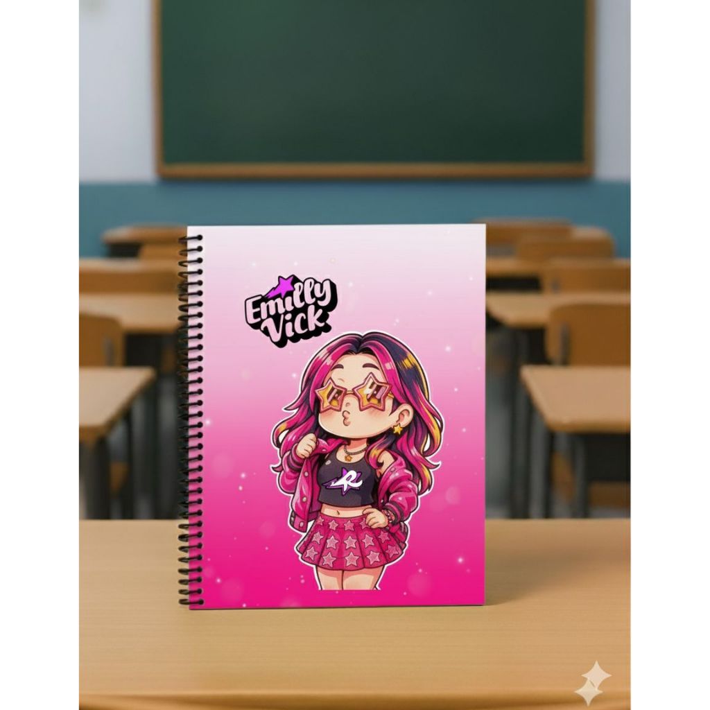 CADERNO A5 DOS ROSAS - EMILY VICK - 80 páginas – CAR029 | Shopee Brasil