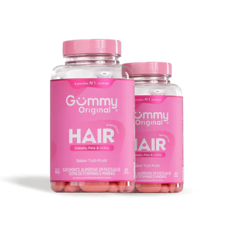 Kit 2 Gummy Hair Suplemento Vitamina Para Cabelo E Unhas Em Goma em Oferta na Shopee