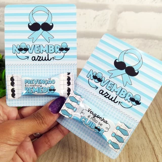 💙 Card Capa Balinha Novembro Azul – Lembrancinha Personalizada 💙