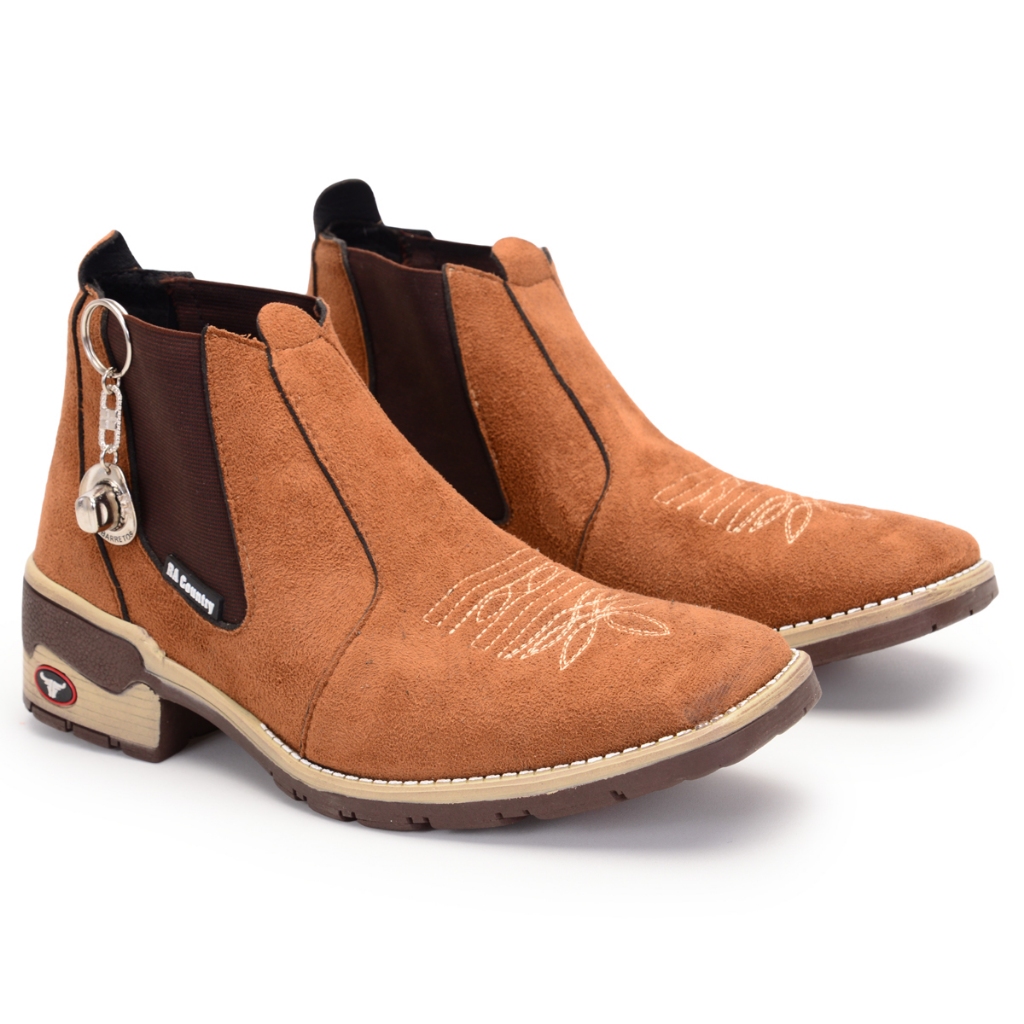 Botina texana masculina para o dia a dia BOTINA COUNTRY super ...