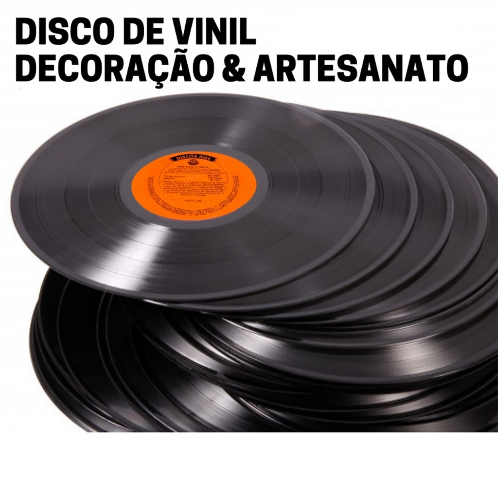 Disco de vinil para decoração e artesanato (30 Discos) | Shopee Brasil