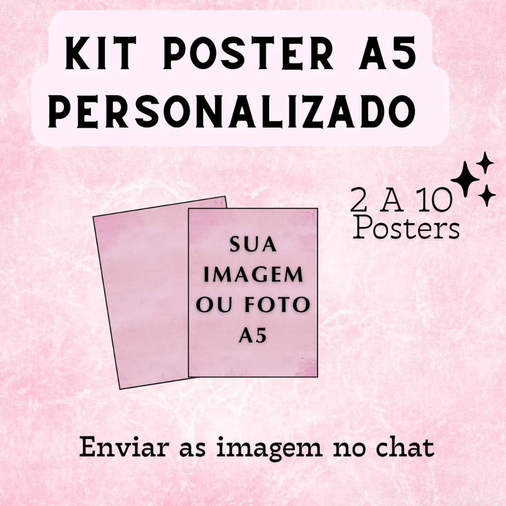 KIT POSTERS PERSONALIZADO - VOCÊ ESCOLHER O TEMA | Shopee Brasil