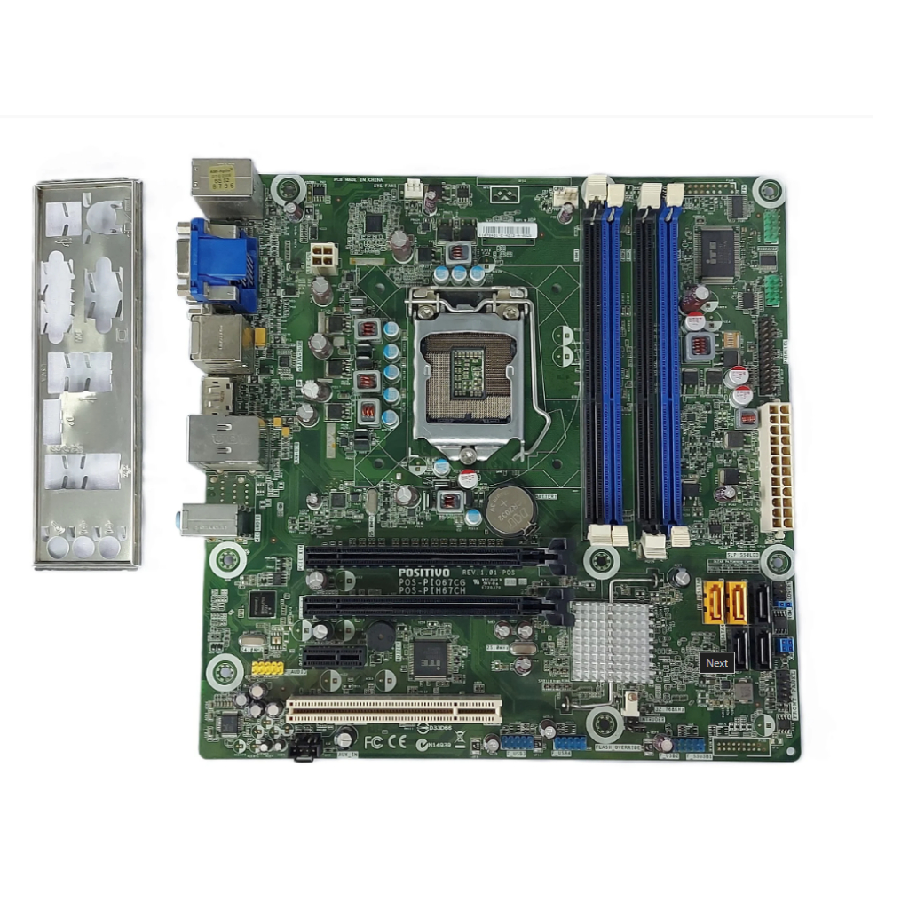 Placa Mãe lga 1155 segunda e terceira geração Com Espelho | Shopee Brasil