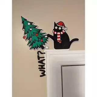 Enfeite Natal - Topo de Porta – Decoração Natalina 20cmx25cm | Árvore - Presente 🎄✨
