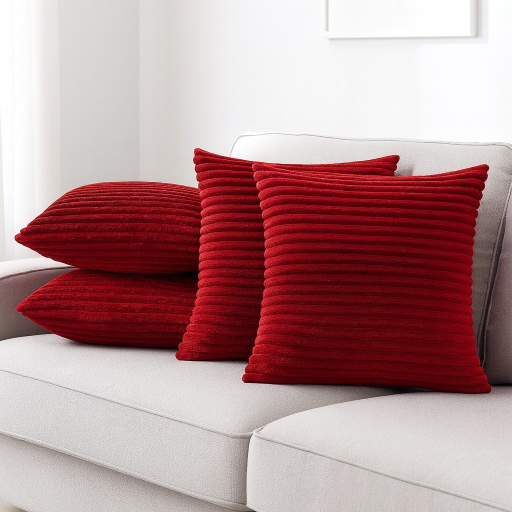 Kit 2 Capas 45cm x 45cm Almofadas Aveludadas Luxo Soft Decorativa com zíper