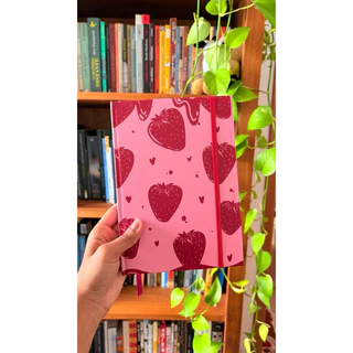 caderneta bullet journal - Morangos