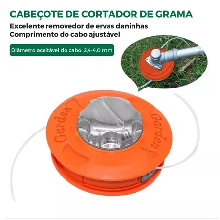 Carretel Automático Carga Fácil Garden P/ Roçadeira Toyama Kawashima Vulcan Garthen