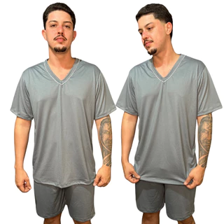 Pijama Masculino Verão Fresco Plus Size em Oferta na Shopee