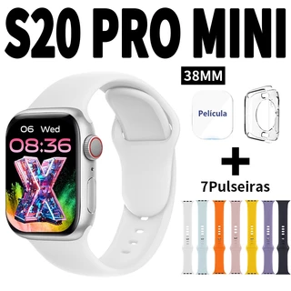 【Sete pulseiras】 Smartwatch S20 PRO MINI Watch Pro Série 10 Bluetooth Relógio inteligente Cardíaca Monitoramento NFC GPS em Oferta na Shopee