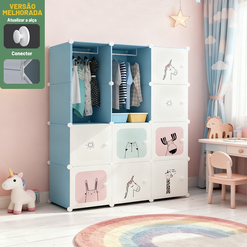 Armário De 4/6/8/9 Cubos De Bricolage Organizador Modular De Roupeiros Roupas De Prateleira
