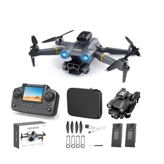 2025 Novo Drone M3max Com Tela Fotografia Aérea Câmera Dupla Dobrável Quadcopter Motor Sem Escovas em Oferta na Shopee