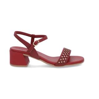 Sandália N35 Couro Vermelho Rouge Usaflex Feminina em Oferta na Shopee