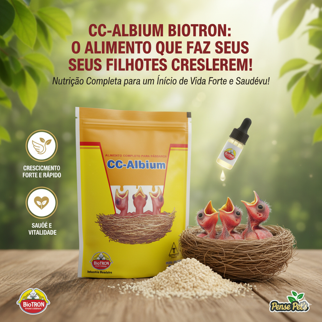 Biotron CC Albium Ração Papa para filhotes de Passaros - 500g | Shopee ...