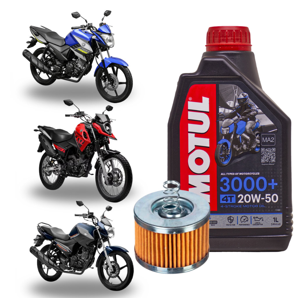 Kit Troca De Oleo Yamaha Crosser 150 Fazer 150 Factor 150 1L Motul ...