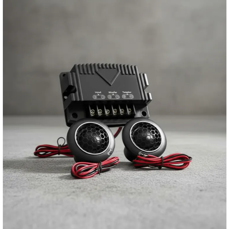 Par de Mini Tweeters com Divisor de Frequência QVS