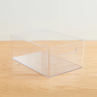 Kit 5 Caixas Cesta Organização Itens Multiuso Acrílico Resistente em Oferta na Shopee