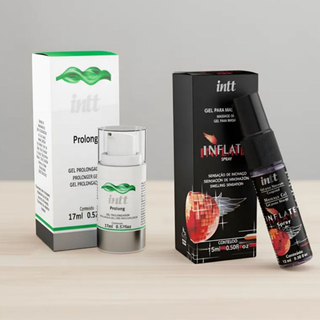 Kit Gel Lubrificante Prolong C / Inflate 17ml Intt Sex shop | Shopee Brasil