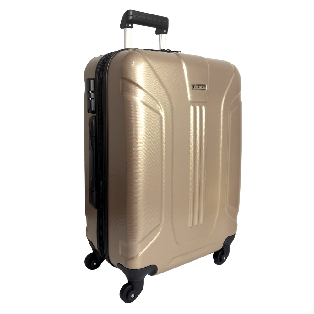 Mala de viagem 23kg média com cadeado rodinha 360° ABS Grotaferrata ...