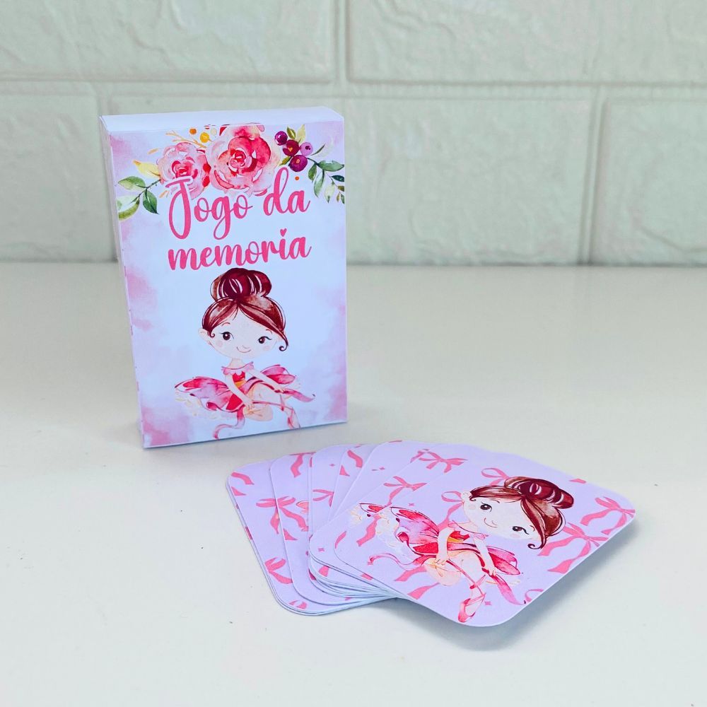 Jogo Da Memória Bailarina Personalizado / Lembrancinha de Festa /Aniversário
