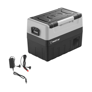 Geladeira Refrigerador Cooler Portátil Resfriar 45 Litros 12v/24v 127v/220v Quadrivolt Dual Zone Bluetooth 2 Portas Usb