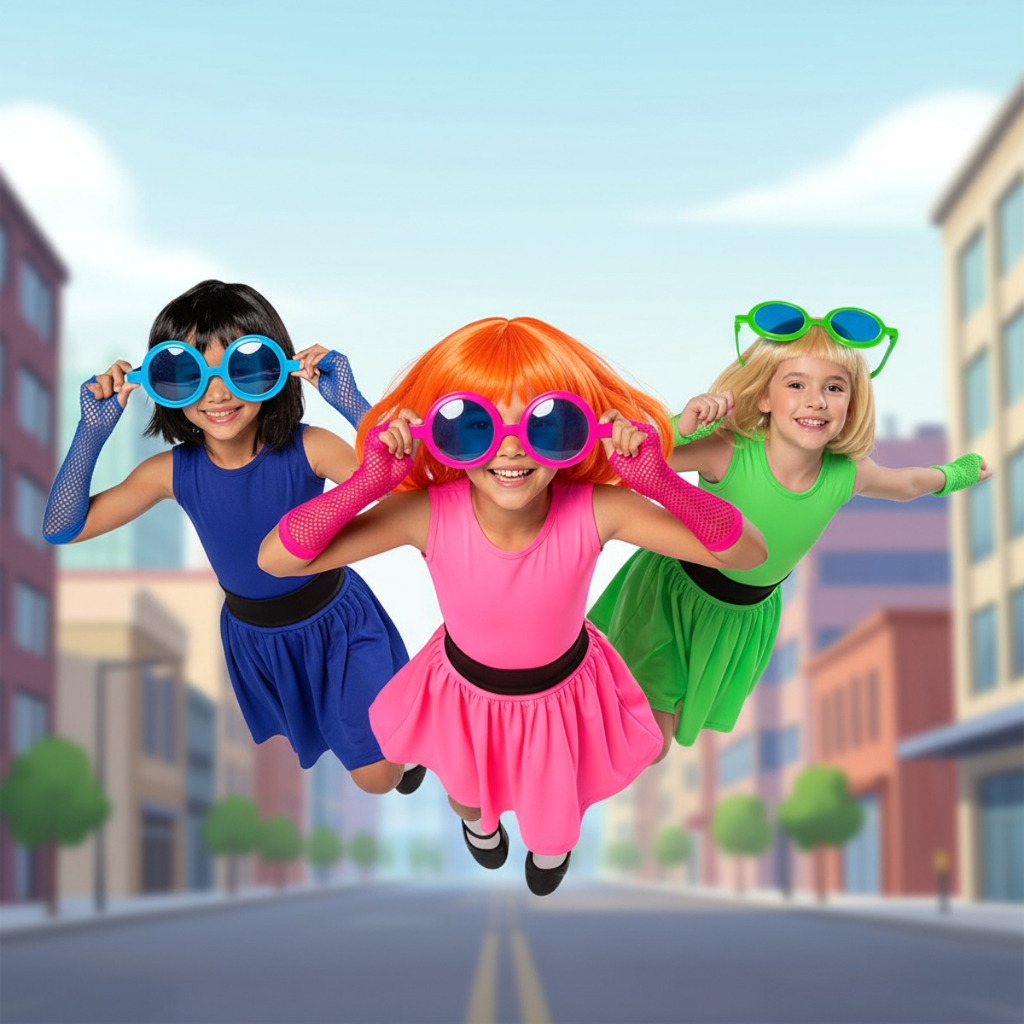 Fantasia das Meninas Super Poderosas em Oferta | Shopee 2026