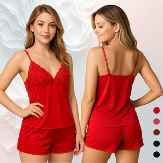 Baby Doll Short Doll Pijama Confortável Sem Bojo Renda Feminino Liganete Sensual em Oferta na Shopee