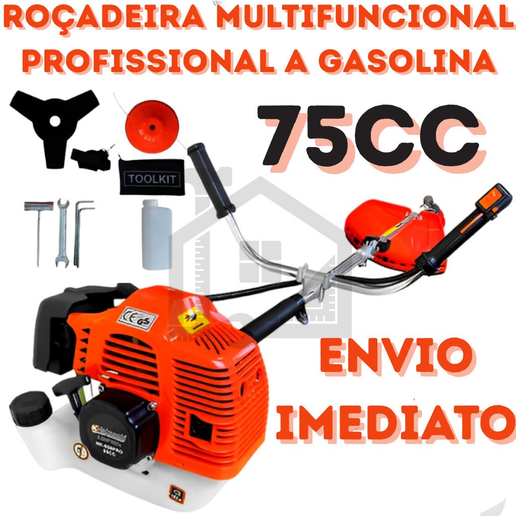 Roçadeira Aparador de Grama Cortador KNakasaki 75cc multifuncional | Shopee  Brasil