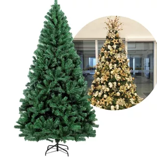 Árvore Natal Premium Luxo 2.4m 1000 Galhos Cheio Pinheirinho Decoração de Natal