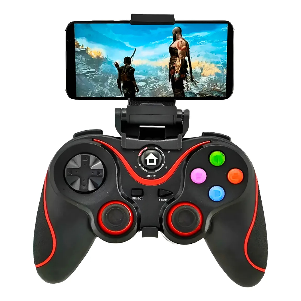 Controle Gamer Bluetooth V8 Universal (AL-G7 E): Android, iOS, PC, PS3 ...