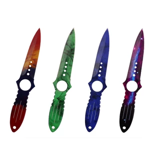 Faca de Fruta Canivete Portátil Multifuncional Multicor Aço Inox Para Coletar Estilo CS GO