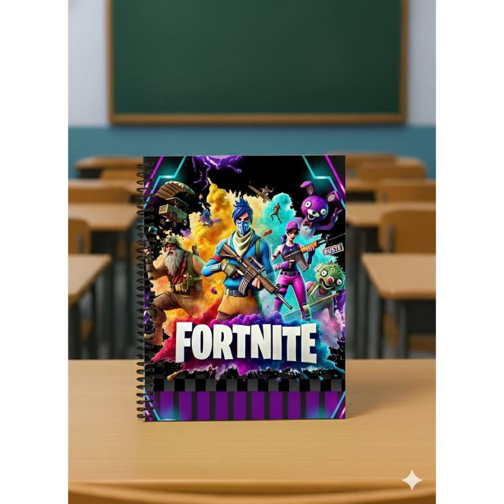 CADERNO A5 FORTNITE - 80 páginas – CAR037 | Shopee Brasil