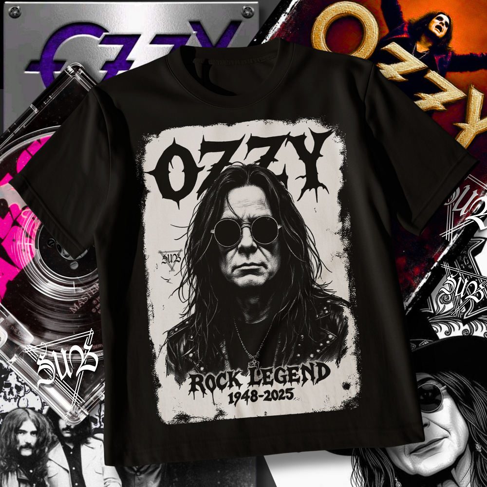 Camiseta Ozzy Osbourne Lenda Black Sabbath do Rock Heavy Metal