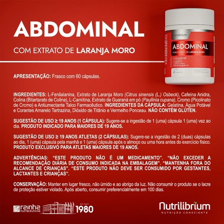 Suplementos Kit Abdominal Dia e Noite 120 Cápsulas Nutrilibrium - Vista 3