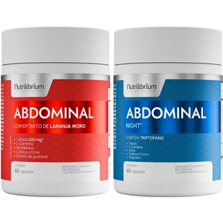 Suplementos Kit Abdominal Dia e Noite 120 Cápsulas - Nutrilibrium em Oferta na Shopee