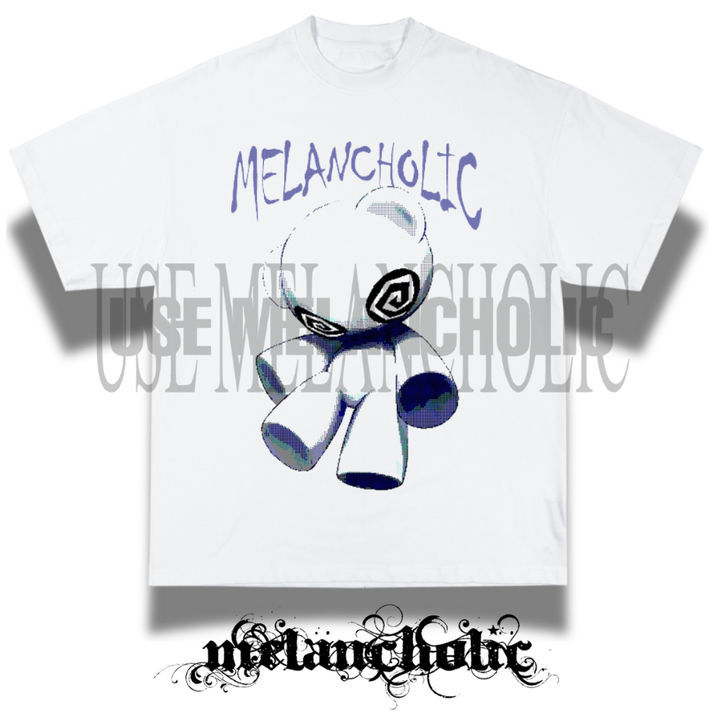 Camiseta Oversized Melancholic Bear Alt 100% Algodão