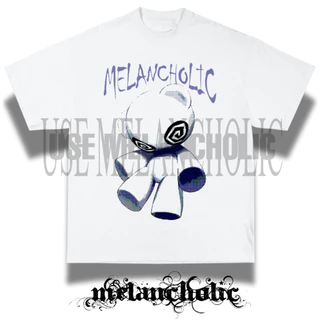 Camiseta Oversized Melancholic Bear Alt 100% Algodão