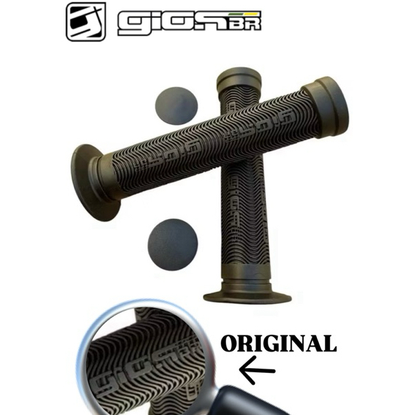Manopla Luva GIOS ORIGINAL Gi-075 150mm Com Flange Bmx Wheeling Preta ...