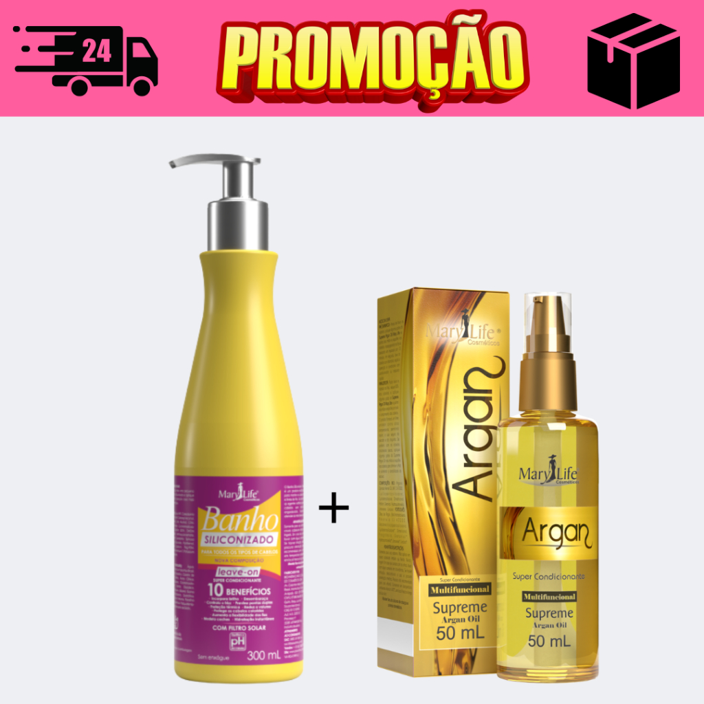 Kit Óleo para cabelo Agan Oil + Protetor termico cabelo Siliconizado ...