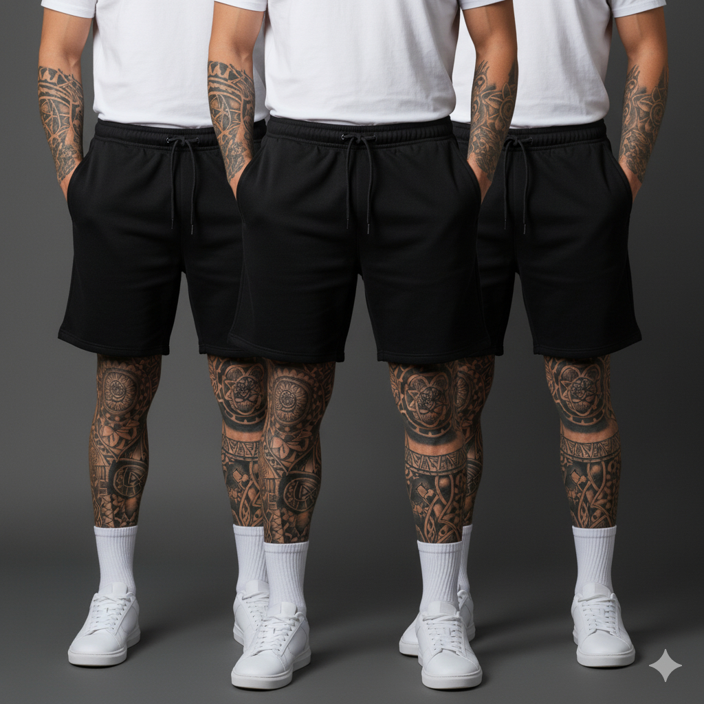 Kit 3 Bermudas Moletom Premium – Leve, Macia e Moderna