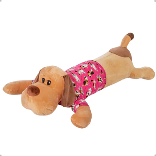 Xuxão Travesseiro Corpo Cachorro Pelúcia Dormir Confortável Antialérgico Presentes Abraço