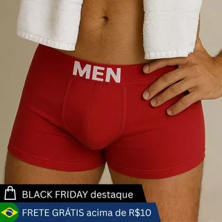 KIT BOXER CUECA MICROFIBRA MASCULINA BLACK FRIDAY