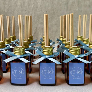 60 Aromatizador Luxo Personalizado Casamento - Mini Difusor 100% Produzido