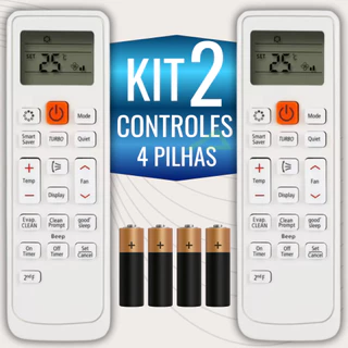 Kit Controle Remoto Para Ar Condicionado Samsung Split Virus Doctor Inverter